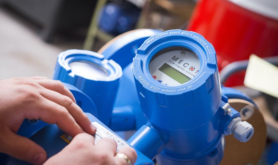 Electromagnetic flowmeter by Mecon.