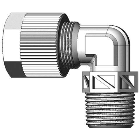 18033600 Mannelijke knie adapter koppelingen (R) Teesing Artikelgroep:  Serto Kniekoppelingen