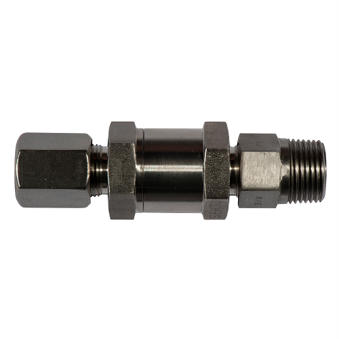 23042700 Check Valves Pressure - Tube/Thread Serto Check valves with an opening pressure of 0,2  or 1 Bar