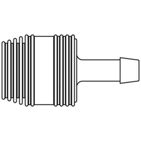 48830675 Coupling - Straight Through - Hose Barb Rectus en Serto Straight through quick couplers with full bore works without a valve and thus achieve the best possible flow (flow). The turbulence which is normally caused by the intergrated valves is not present.