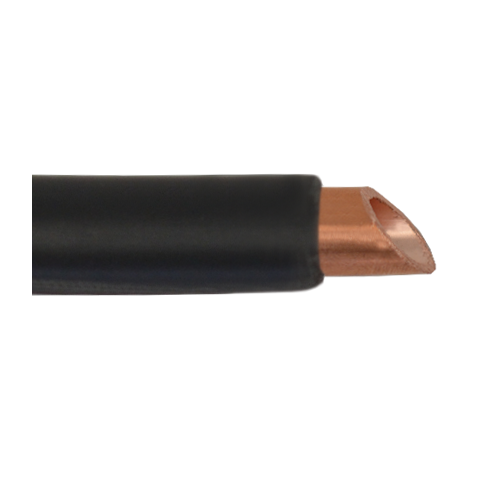 88100010 CU/PVC 管材 - 公制 銅/PVC 管：銅管易於彎曲，使用壽命長。銅管耐高溫、耐腐蝕。這些銅管由 PVC 護套提供額外保護，免受機械損壞。因此，這種管材非常適合外部具有高溫的應用領域。