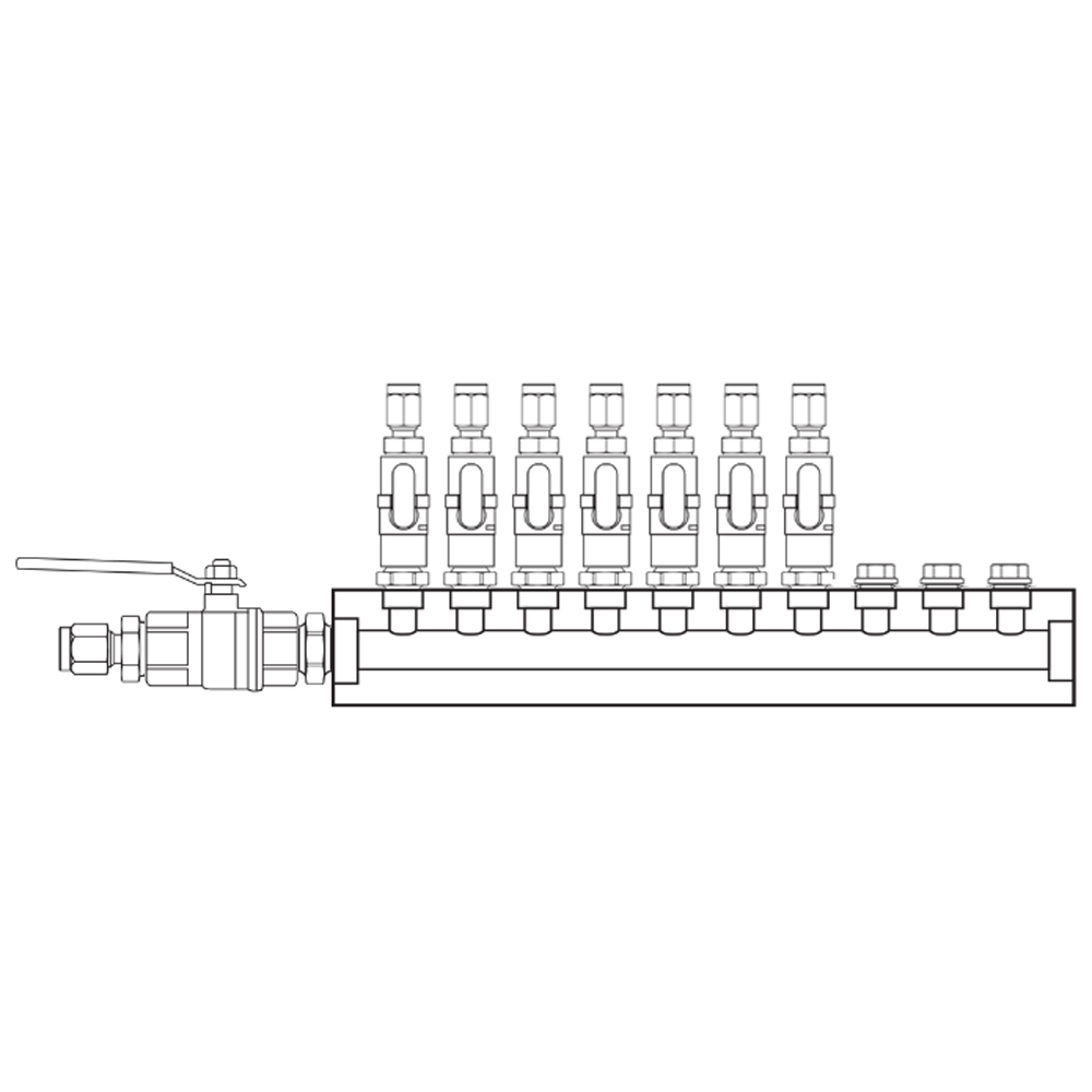 M1071150 Verdeelblokken Messing