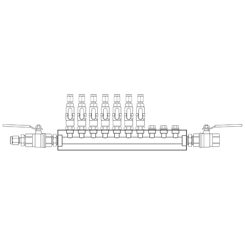 M1071152 Manifolds Brass