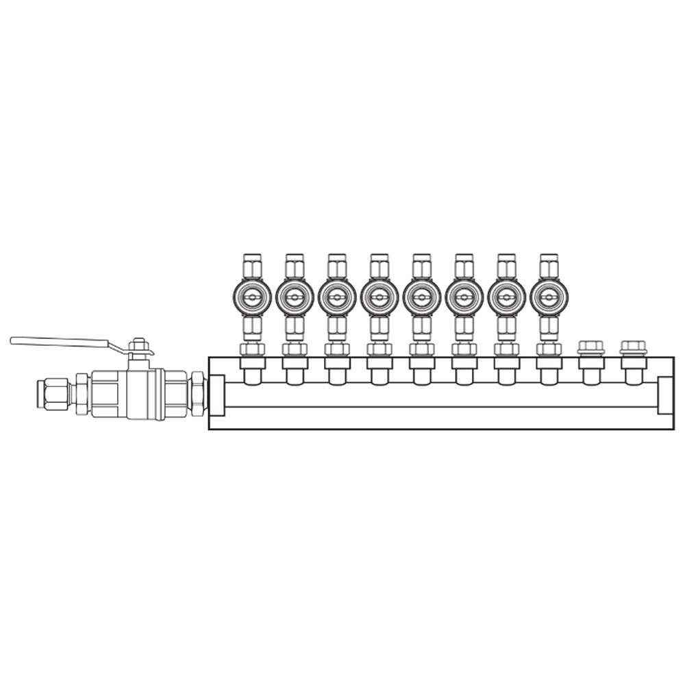 M1082030 Manifolds Brass