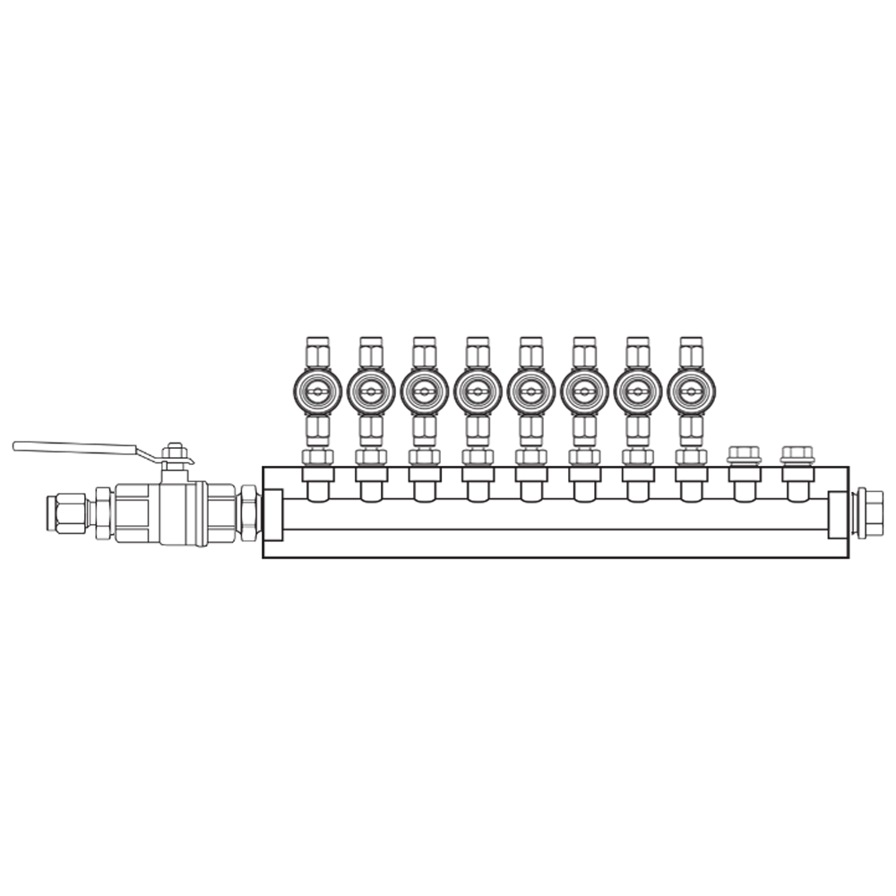 M1082041 Manifolds Brass