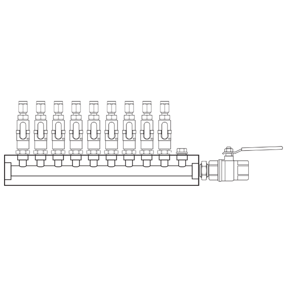 M1091102 Manifolds Brass