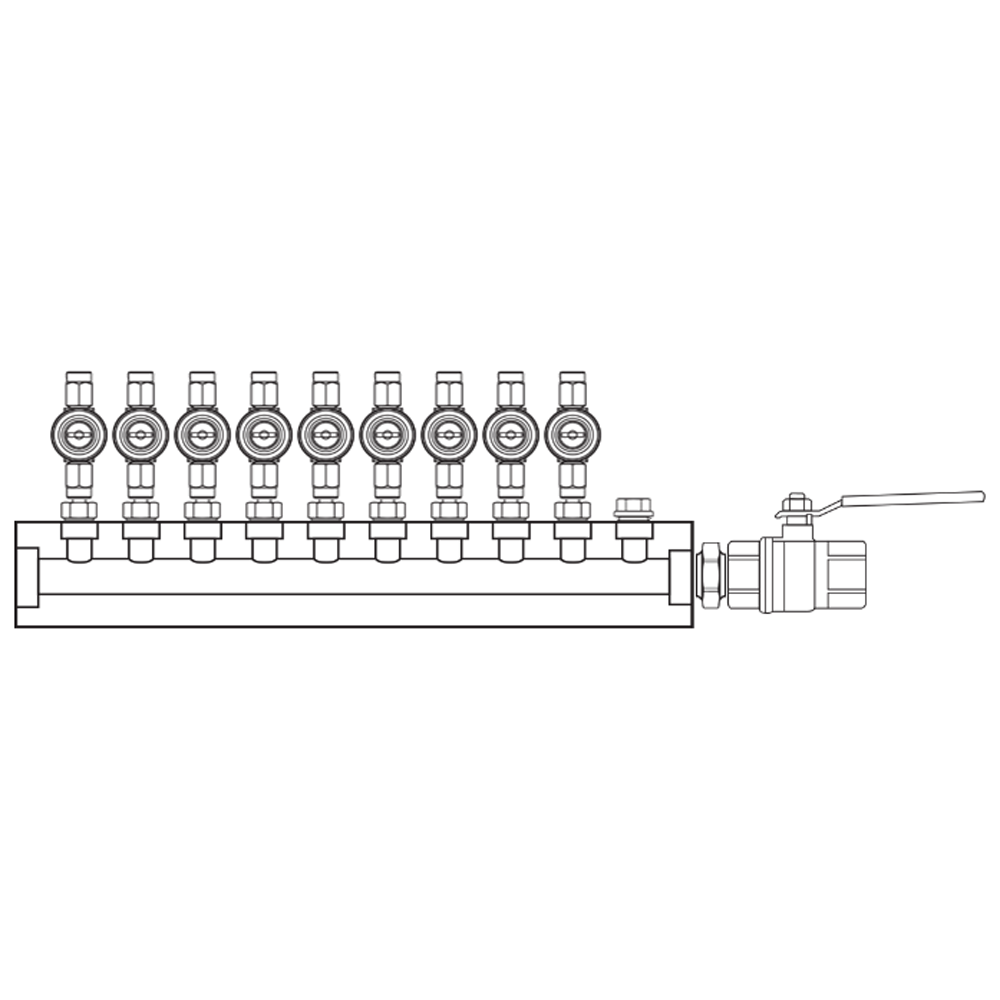 M1092002 Manifolds Brass