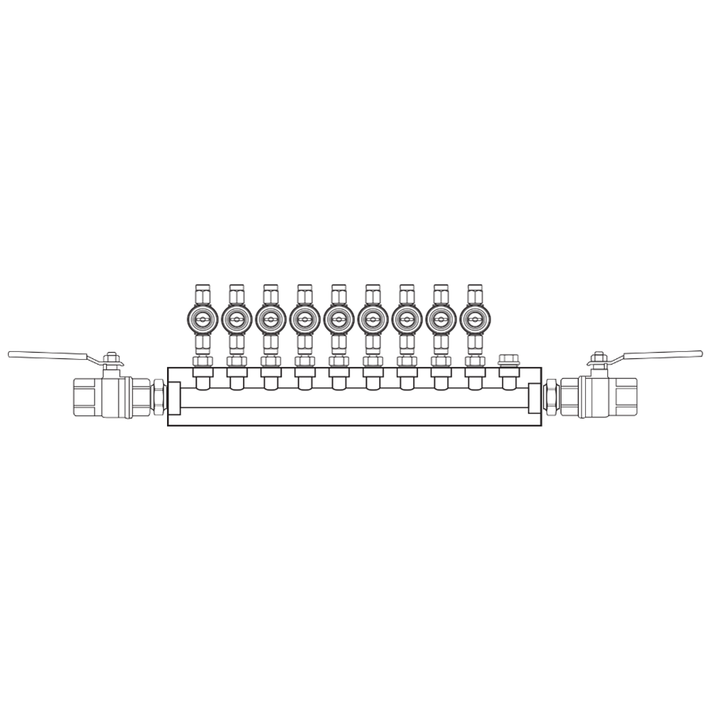 M1092012 Manifolds Brass