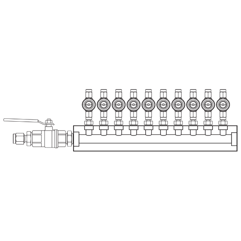 M1102020 Manifolds Brass