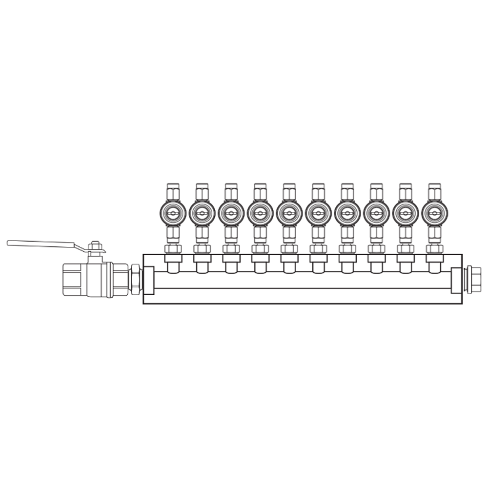 M1103011 Manifolds Brass