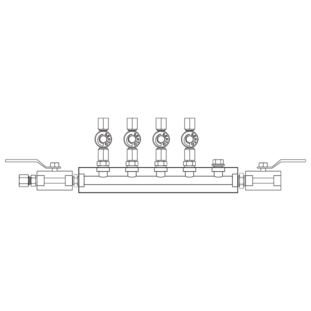 M2046032 Manifolds Stainless Steel Single Sided