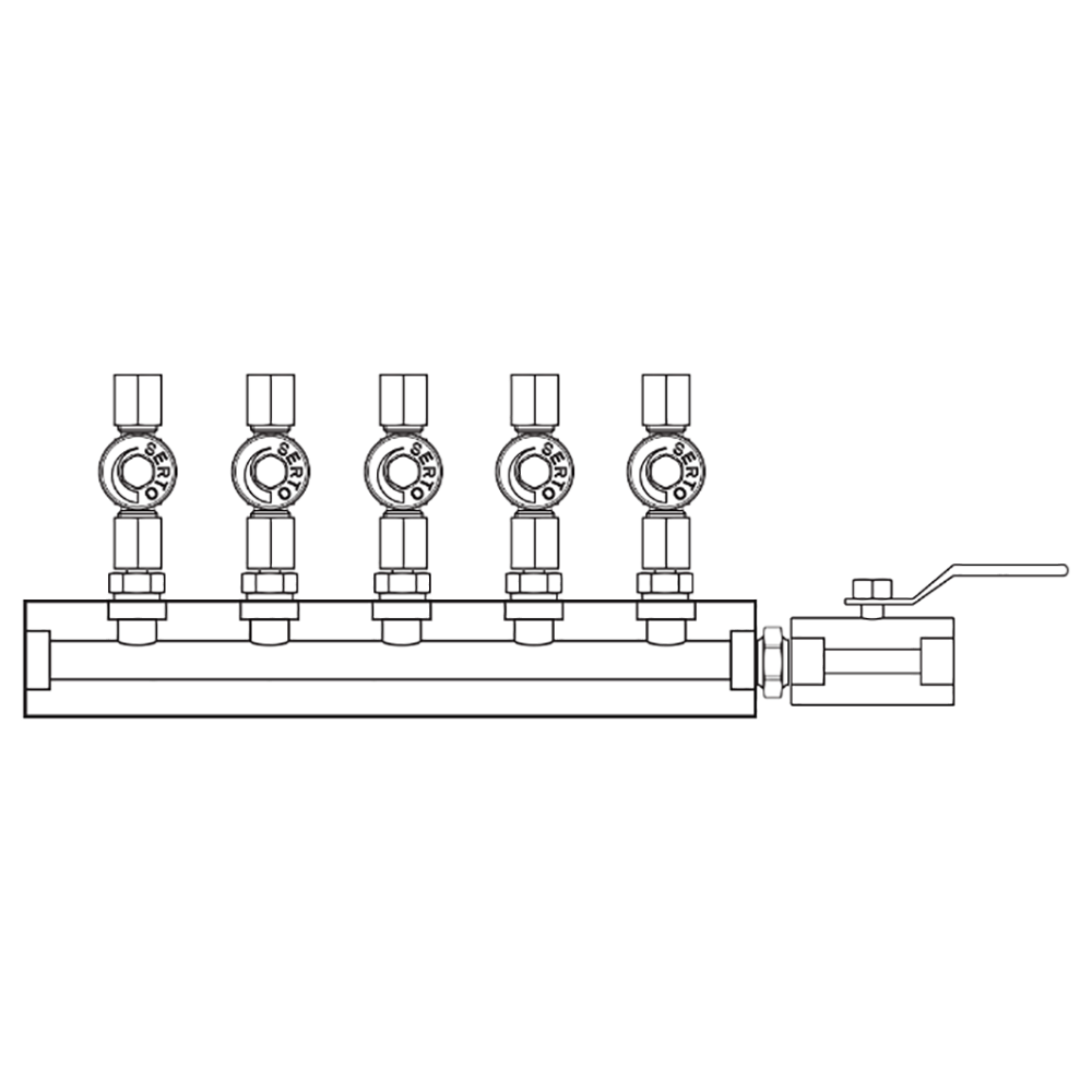 M2055002 Manifolds Stainless Steel Single Sided