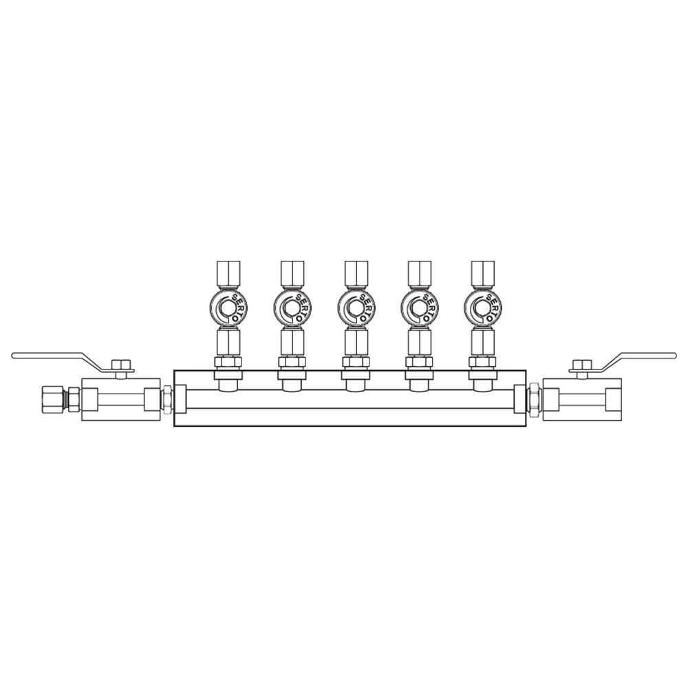 M2055042 Manifolds Stainless Steel Single Sided