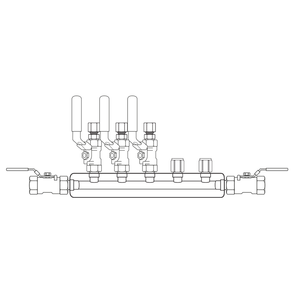 M3034212 Manifolds Stainless Steel Single Sided