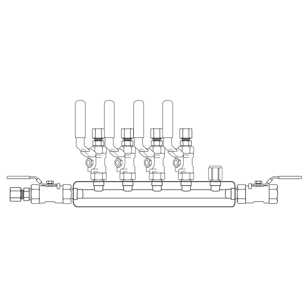 M3044152 Manifolds Stainless Steel Single Sided