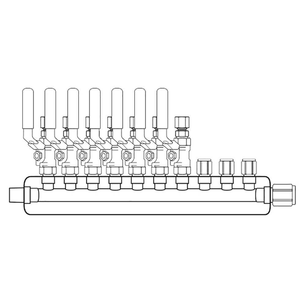 M3074101 Manifolds Stainless Steel Single Sided