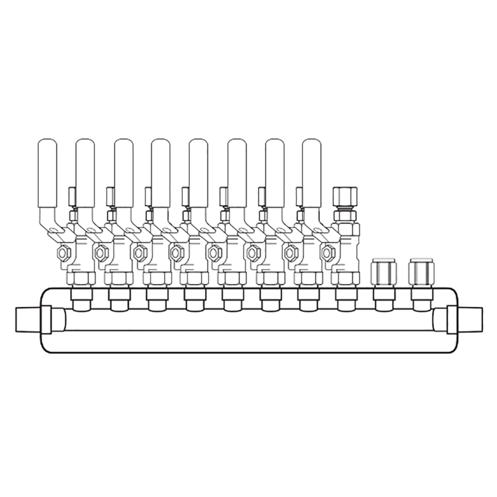 M3084200 Manifolds Stainless Steel Single Sided