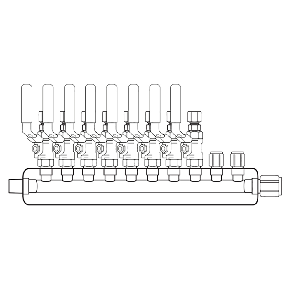 M3084201 Manifolds Stainless Steel Single Sided