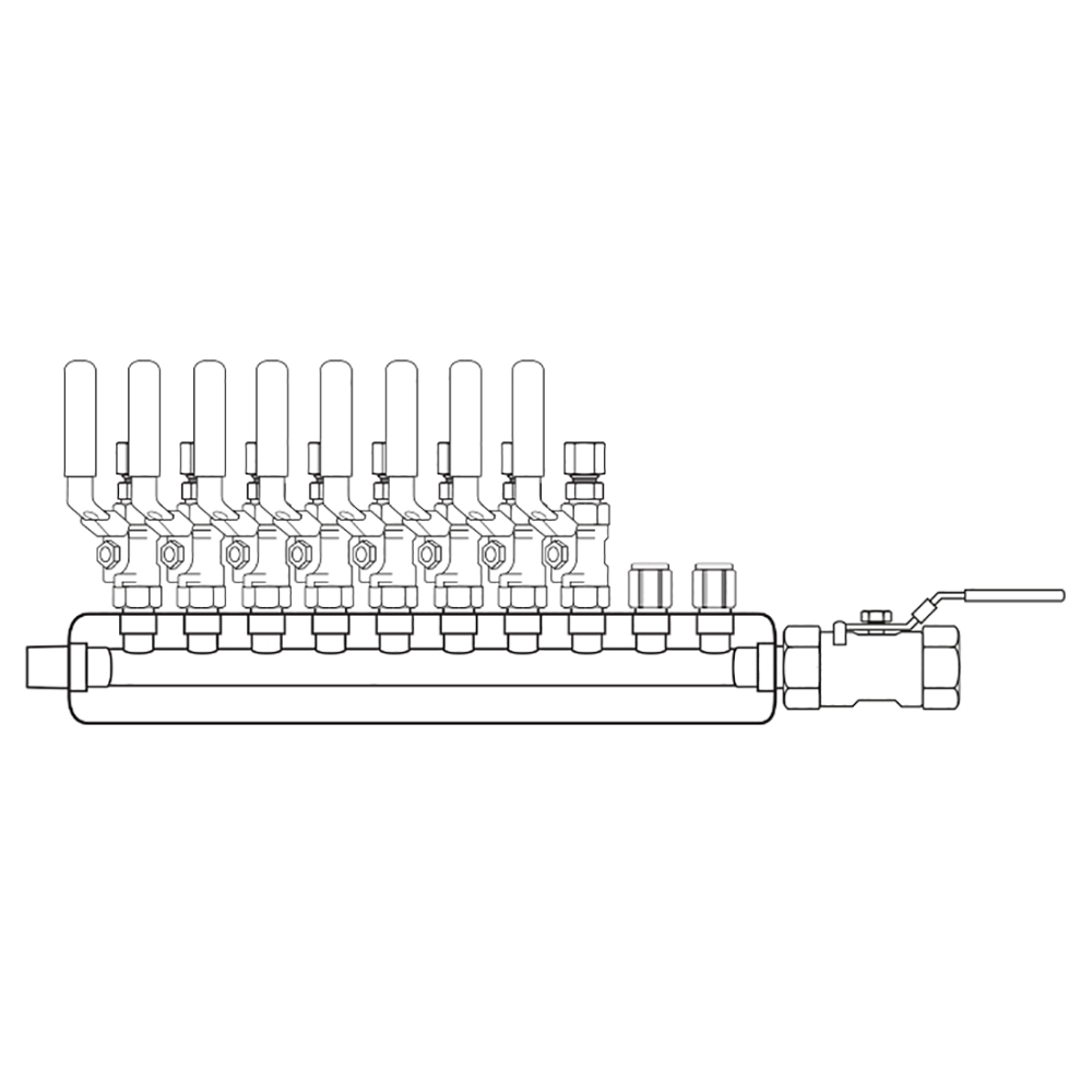 M3084202 Manifolds Stainless Steel Single Sided