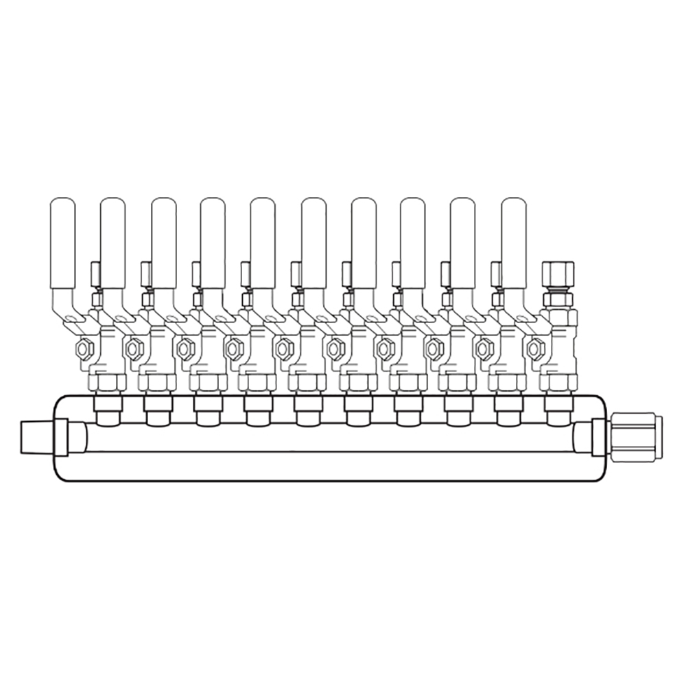 M3104101 Manifolds Stainless Steel Single Sided