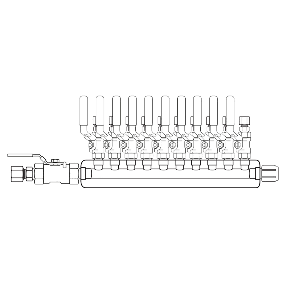 M3104121 Manifolds Stainless Steel Single Sided