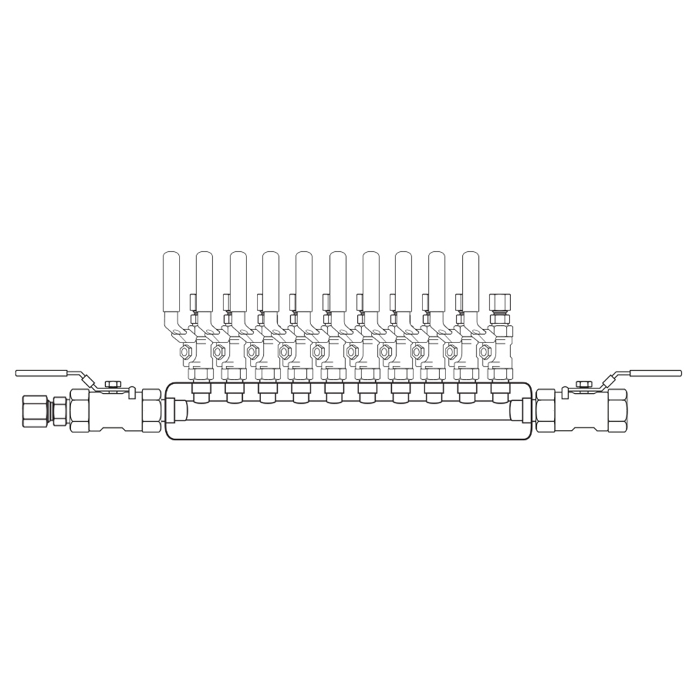 M3104232 Manifolds Stainless Steel Single Sided