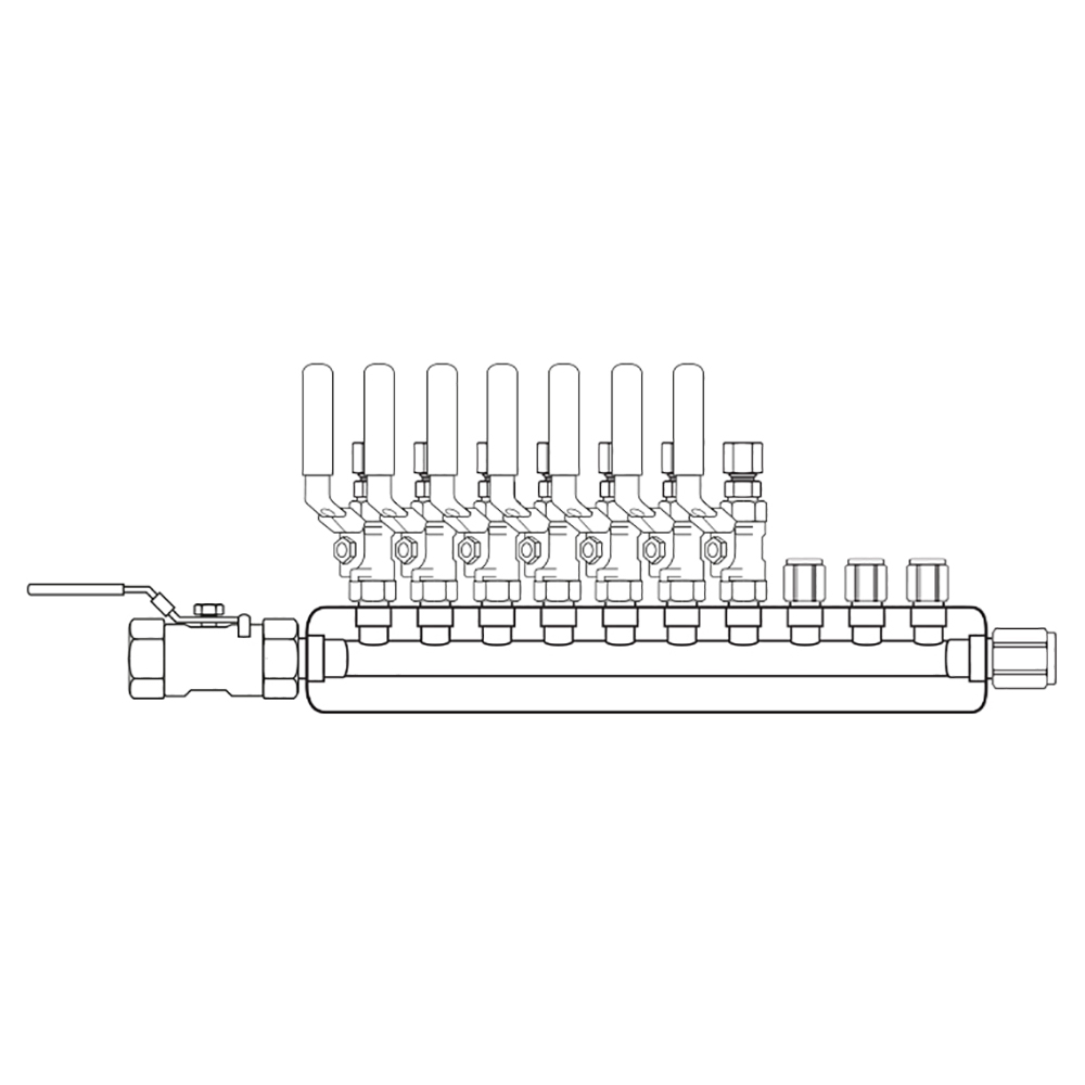 M4074111 Manifolds Stainless Steel Single Sided