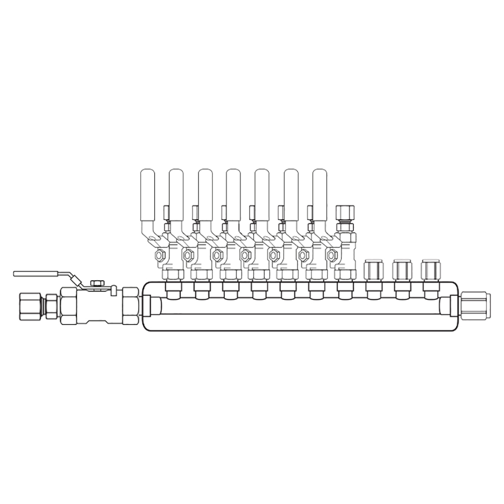 M4074221 Manifolds Stainless Steel Single Sided