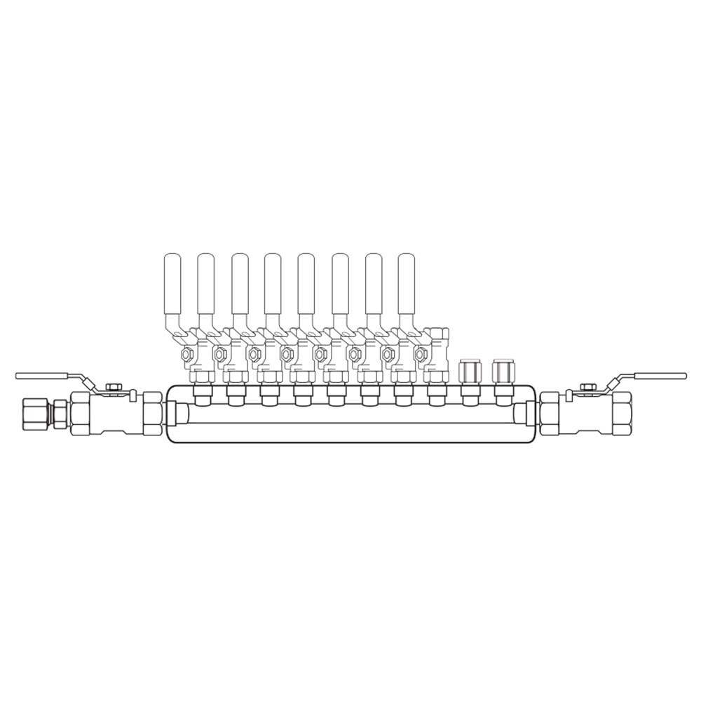 M4084042 Manifolds Stainless Steel Single Sided