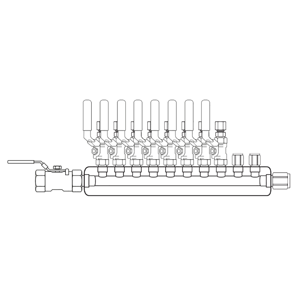 M4084211 Manifolds Stainless Steel Single Sided