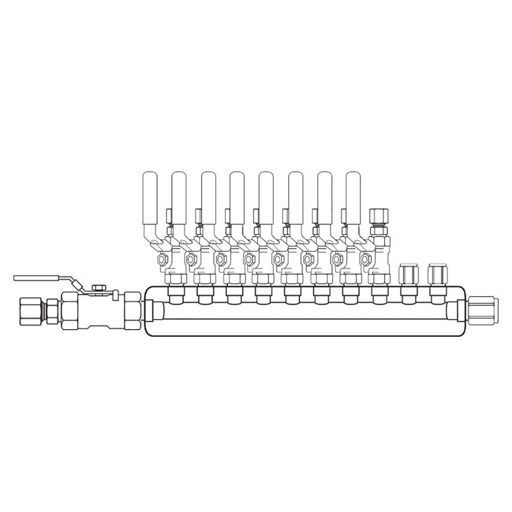 M4084221 Manifolds Stainless Steel Single Sided