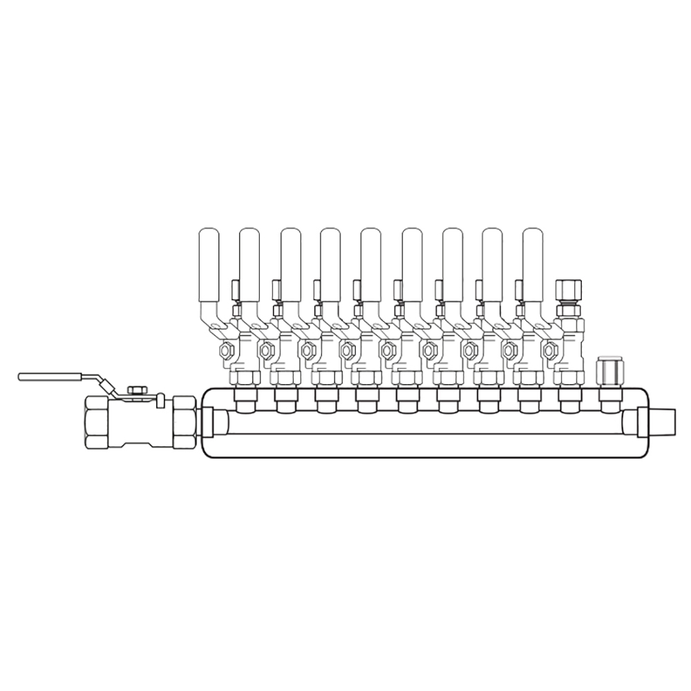 M4094310 Manifolds Stainless Steel Single Sided