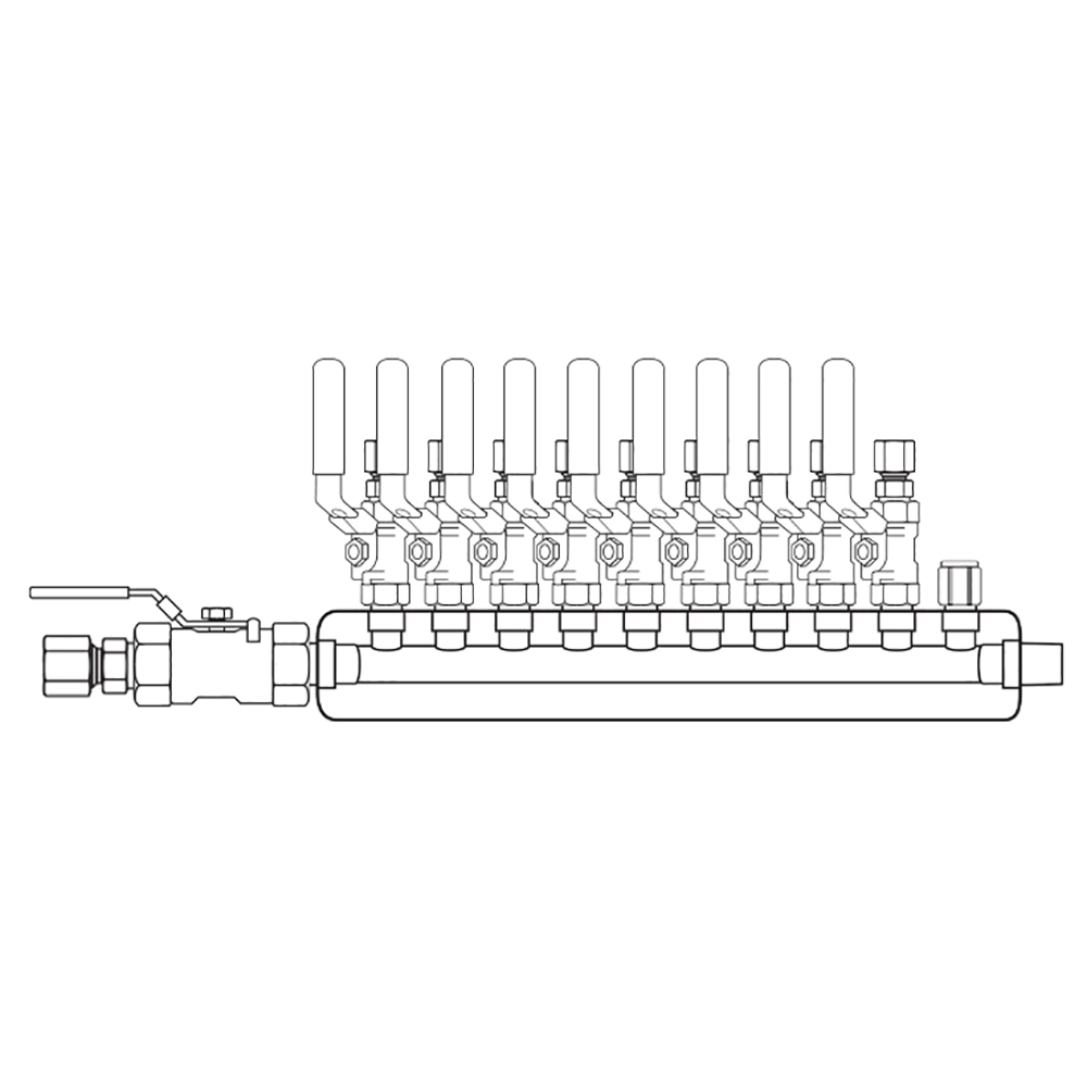 M4094350 Manifolds Stainless Steel Single Sided