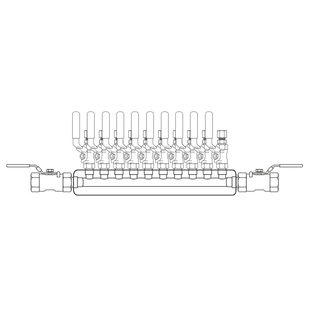M4104112 Manifolds Stainless Steel Single Sided