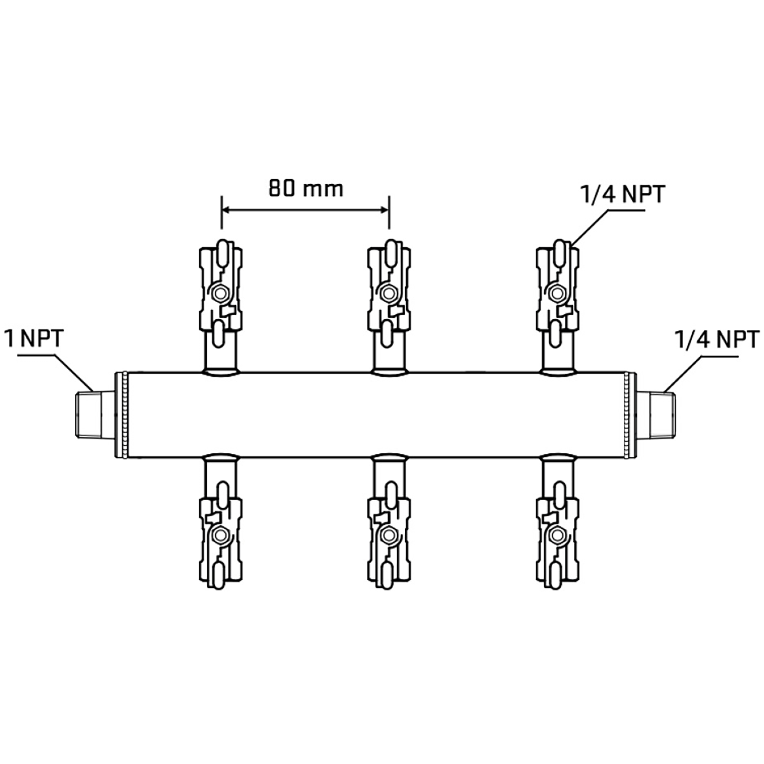 M506A020940 Manifolds Stainless Steel Double Sided