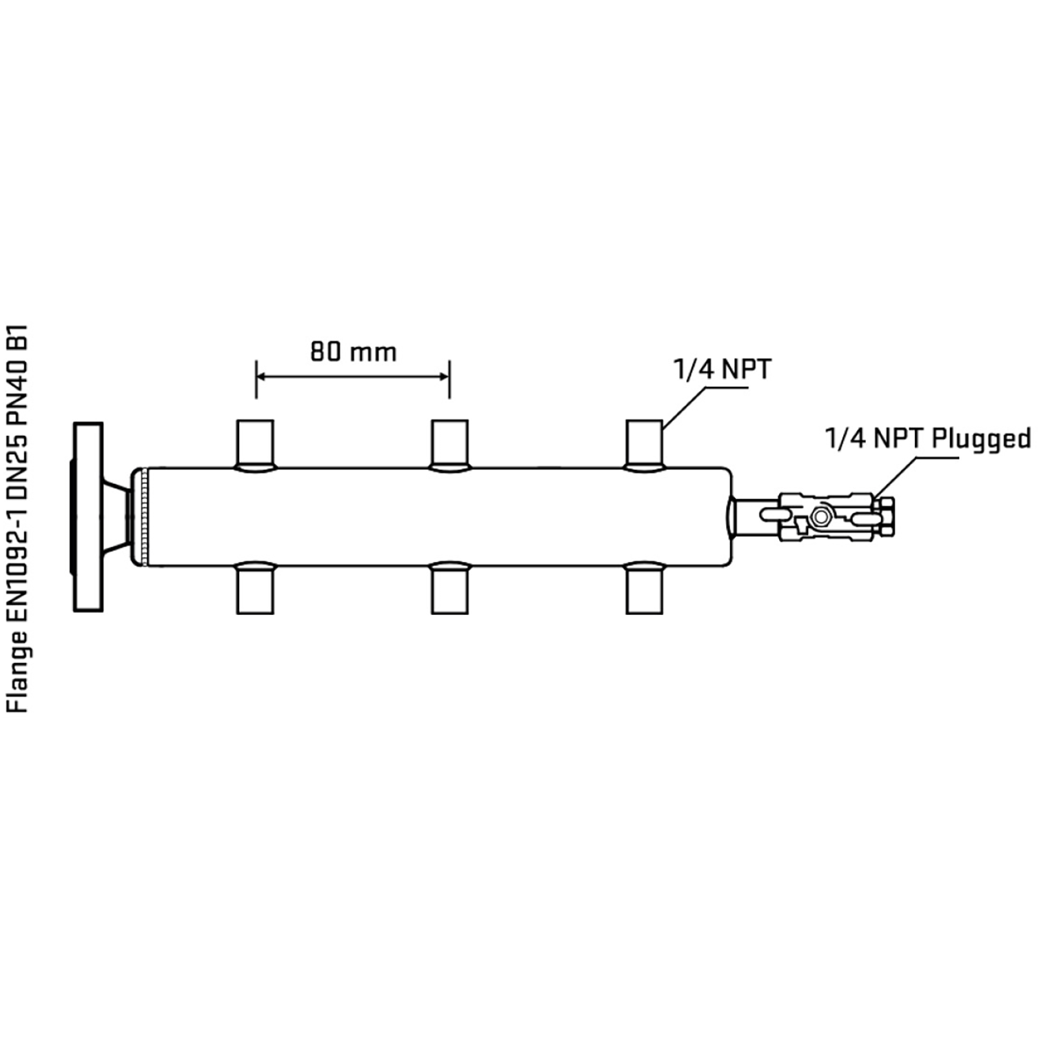 M506A070320 Manifolds Stainless Steel Double Sided