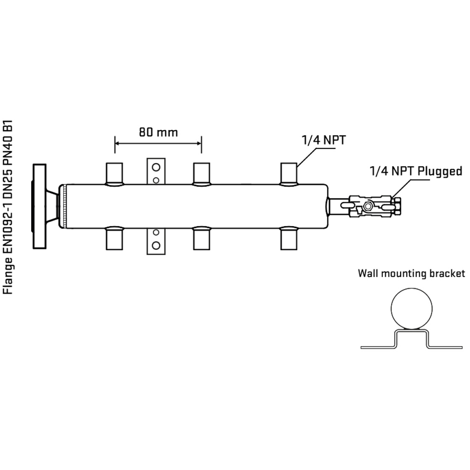 M506A070322 Manifolds Stainless Steel Double Sided