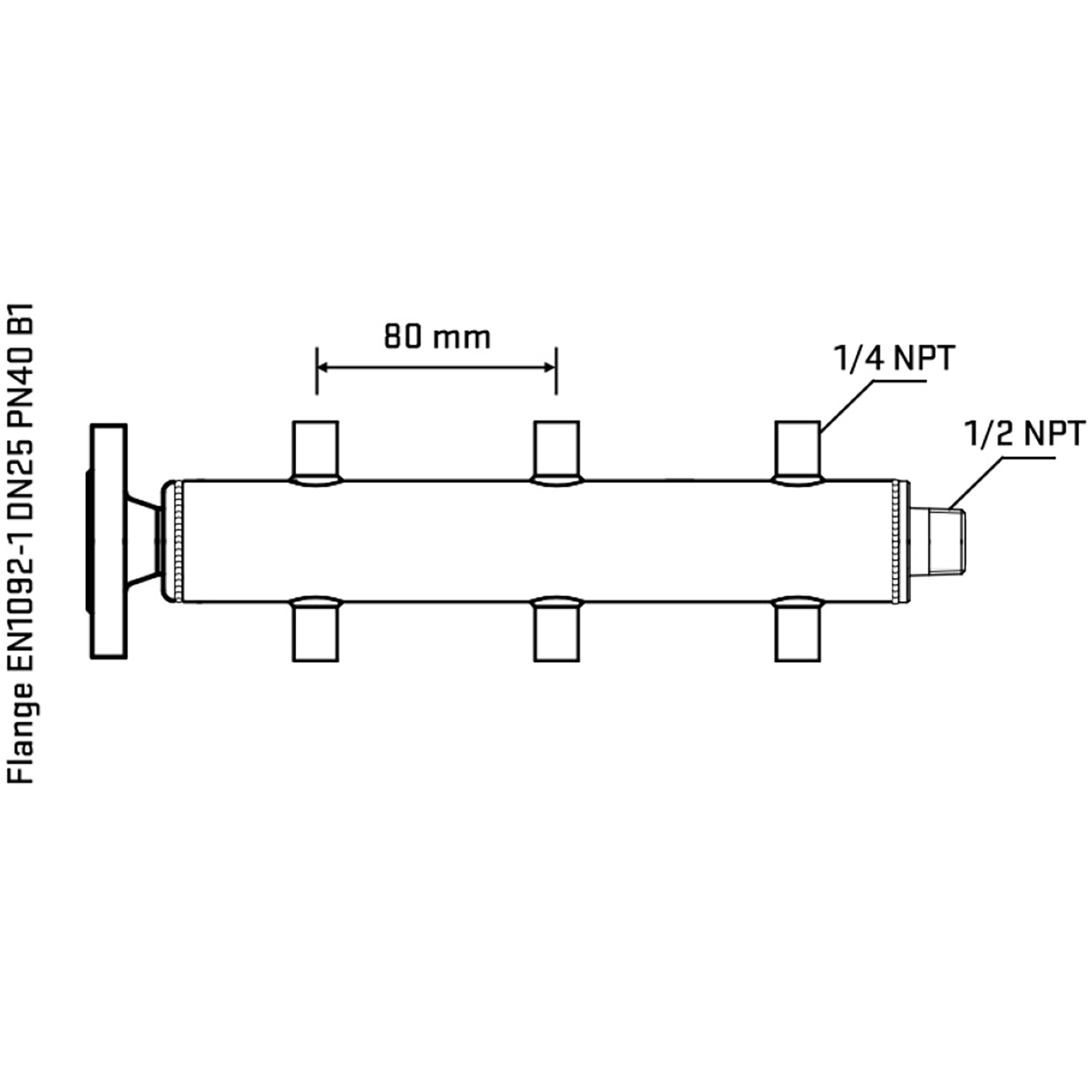 M506A070330 Manifolds Stainless Steel Double Sided