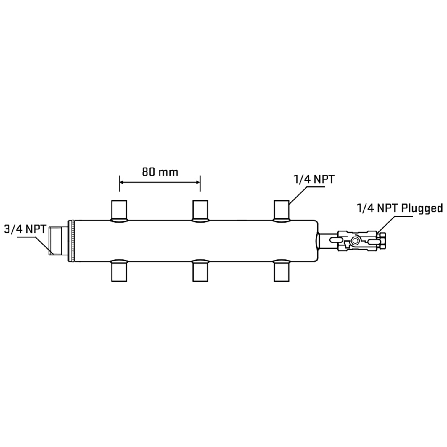 M506A071020 Manifolds Stainless Steel Double Sided