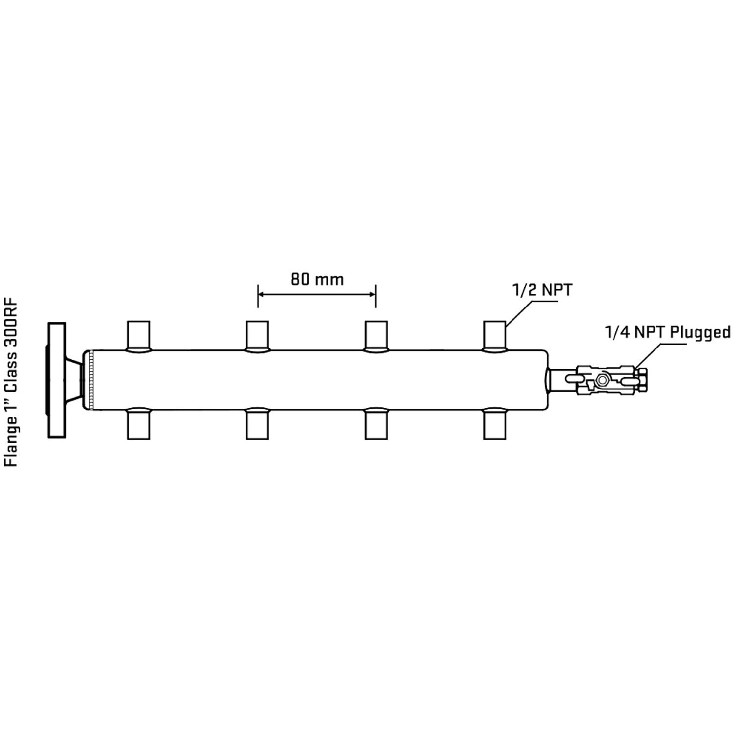 M508A060220 Manifolds Stainless Steel Double Sided