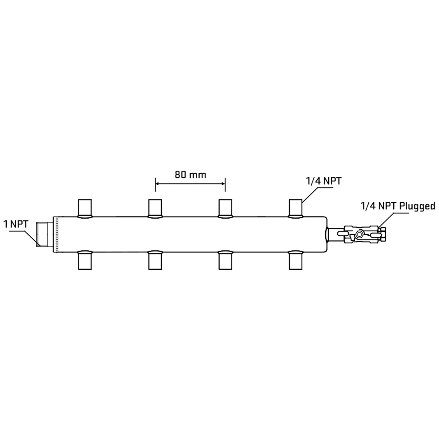 M508A071120 Manifolds Stainless Steel Double Sided