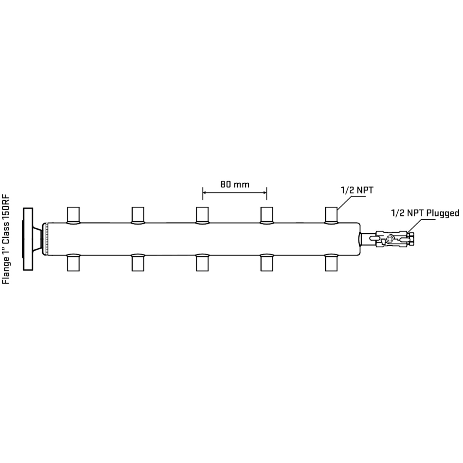 M510A060110 Manifolds Stainless Steel Double Sided