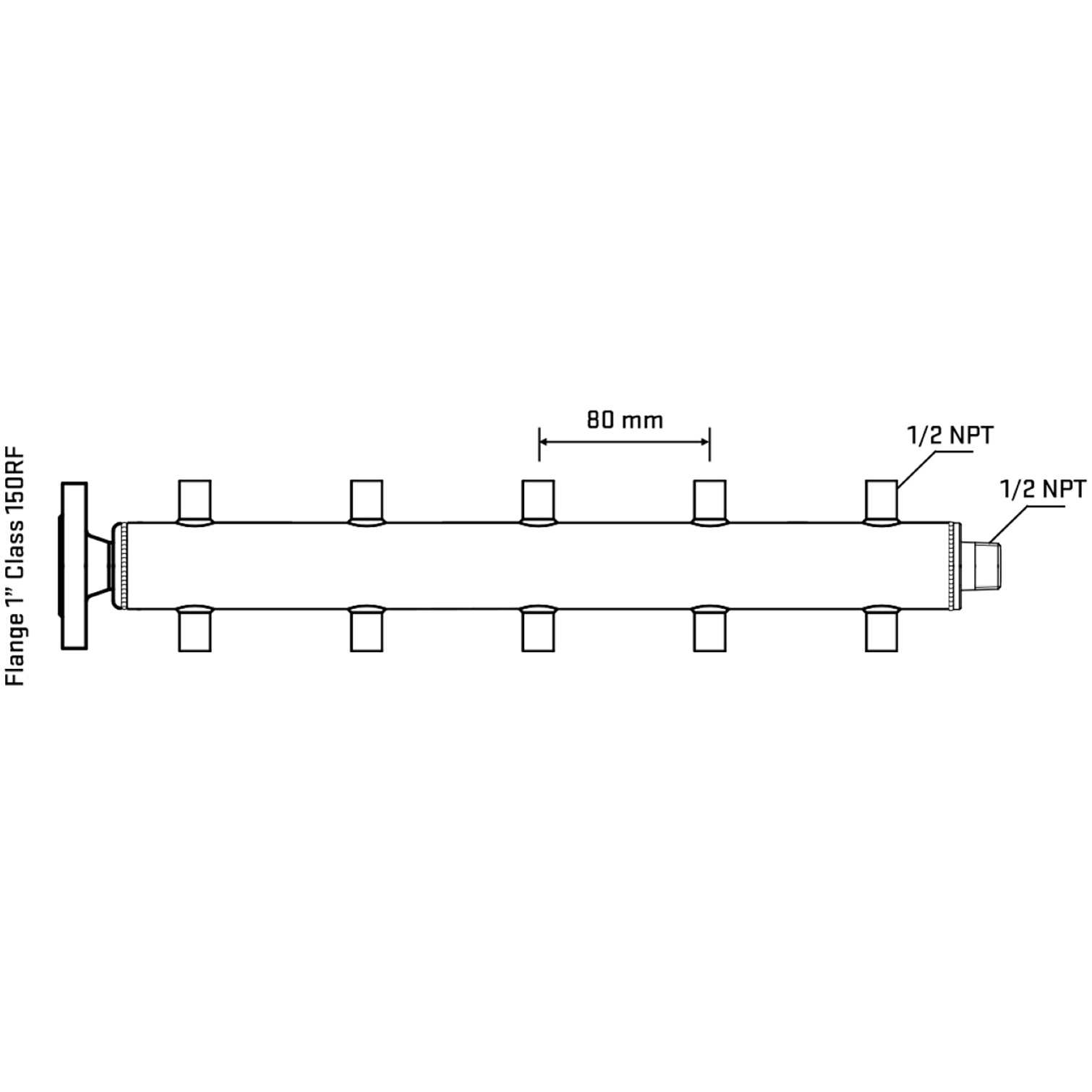 M510A060130 Manifolds Stainless Steel Double Sided