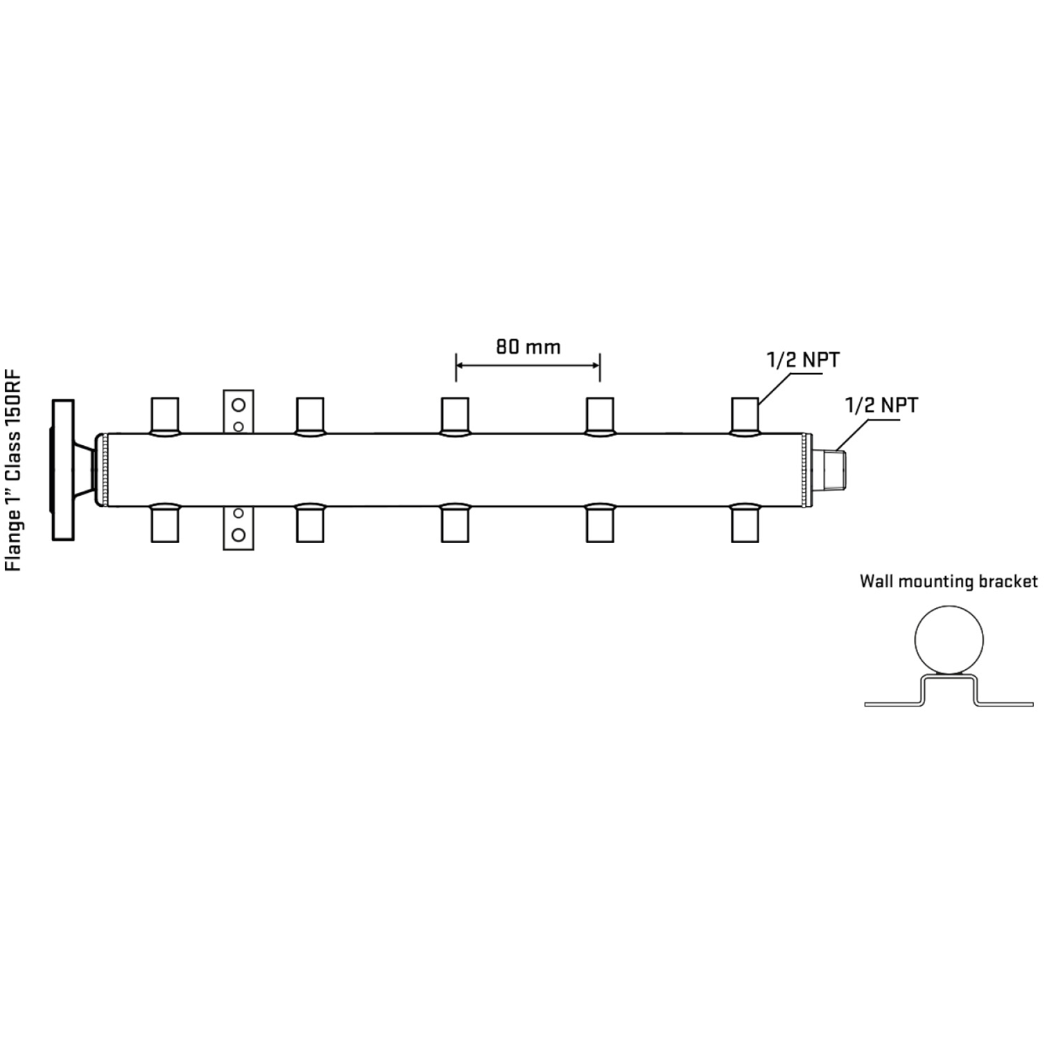 M510A060132 Manifolds Stainless Steel Double Sided