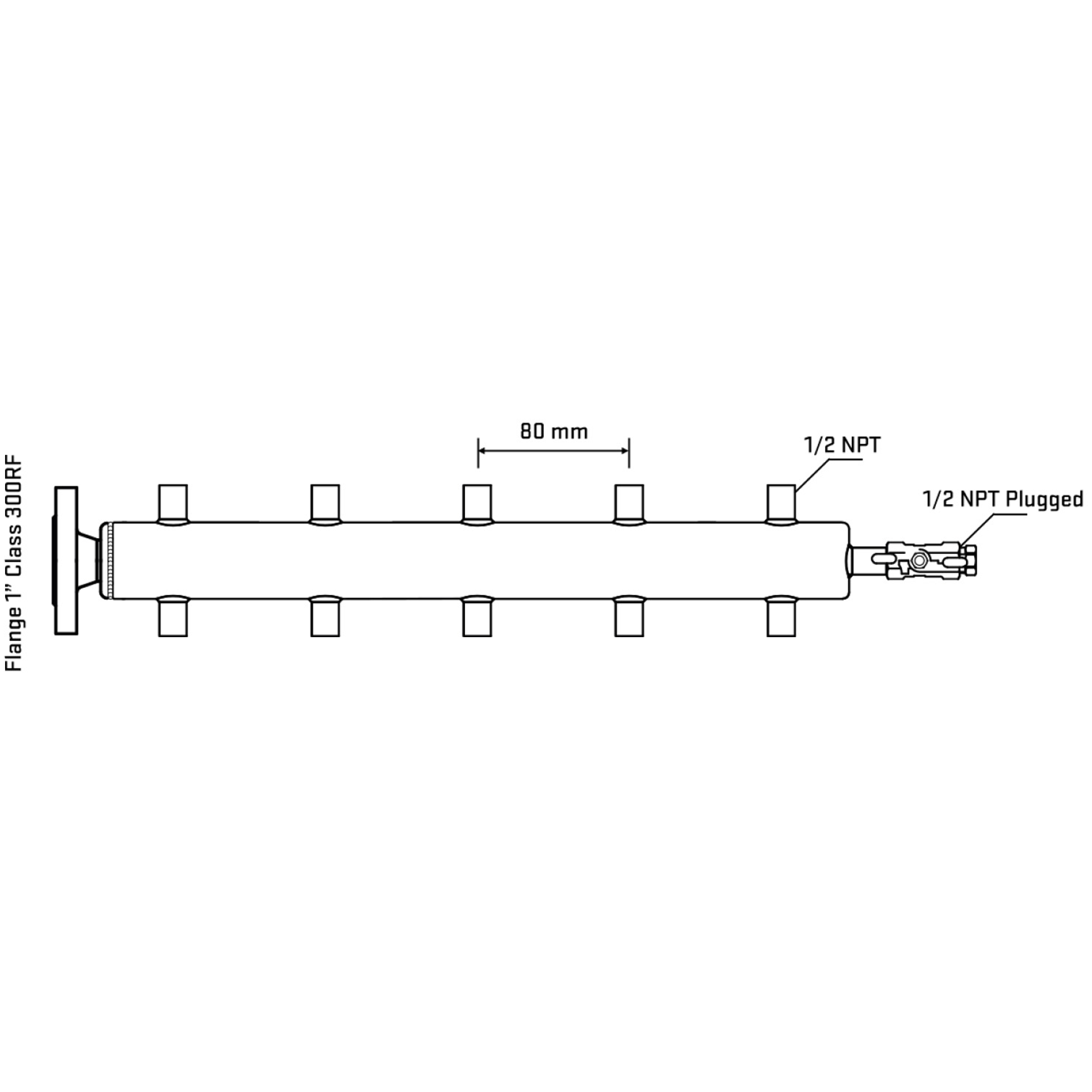 M510A060210 Manifolds Stainless Steel Double Sided