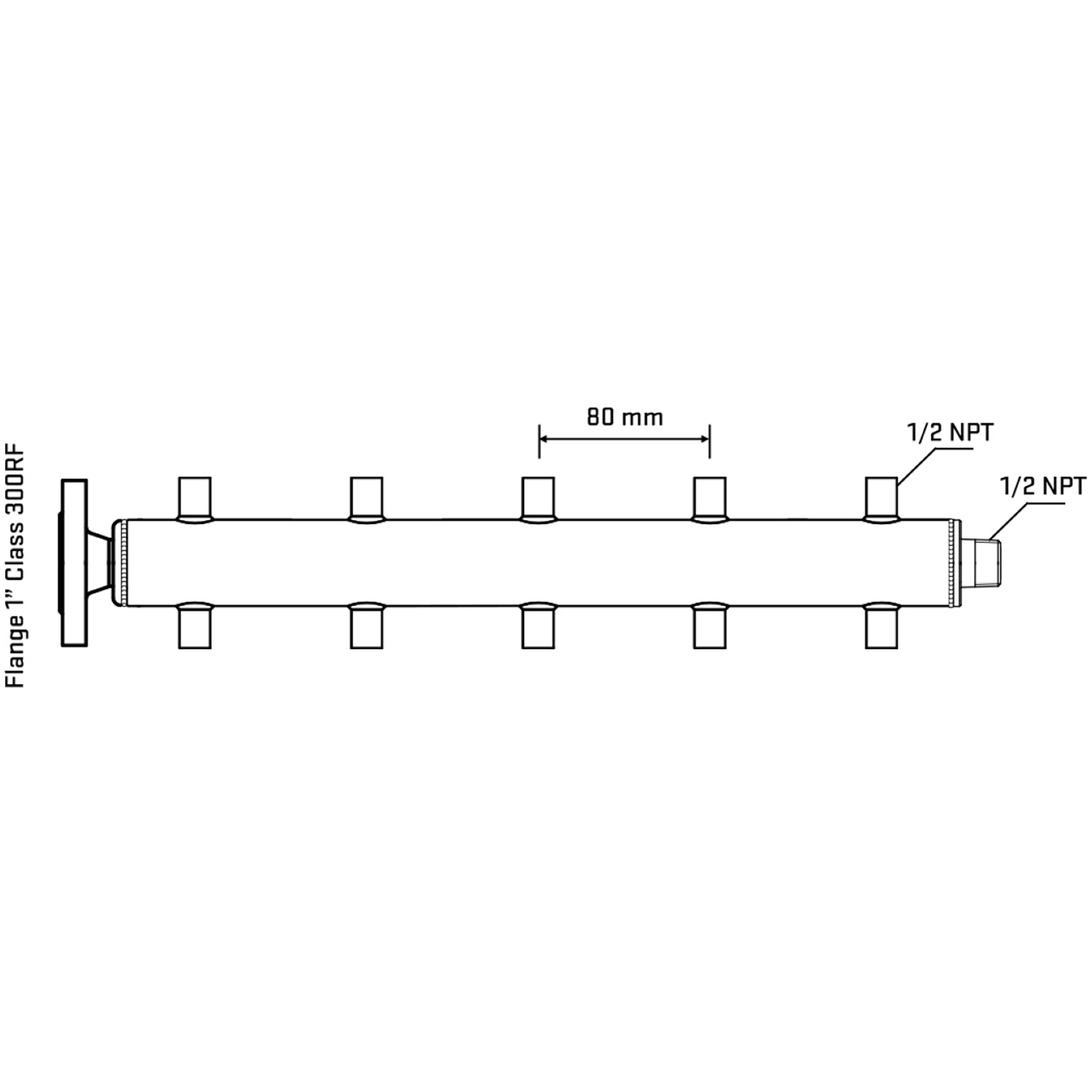 M510A060230 Manifolds Stainless Steel Double Sided