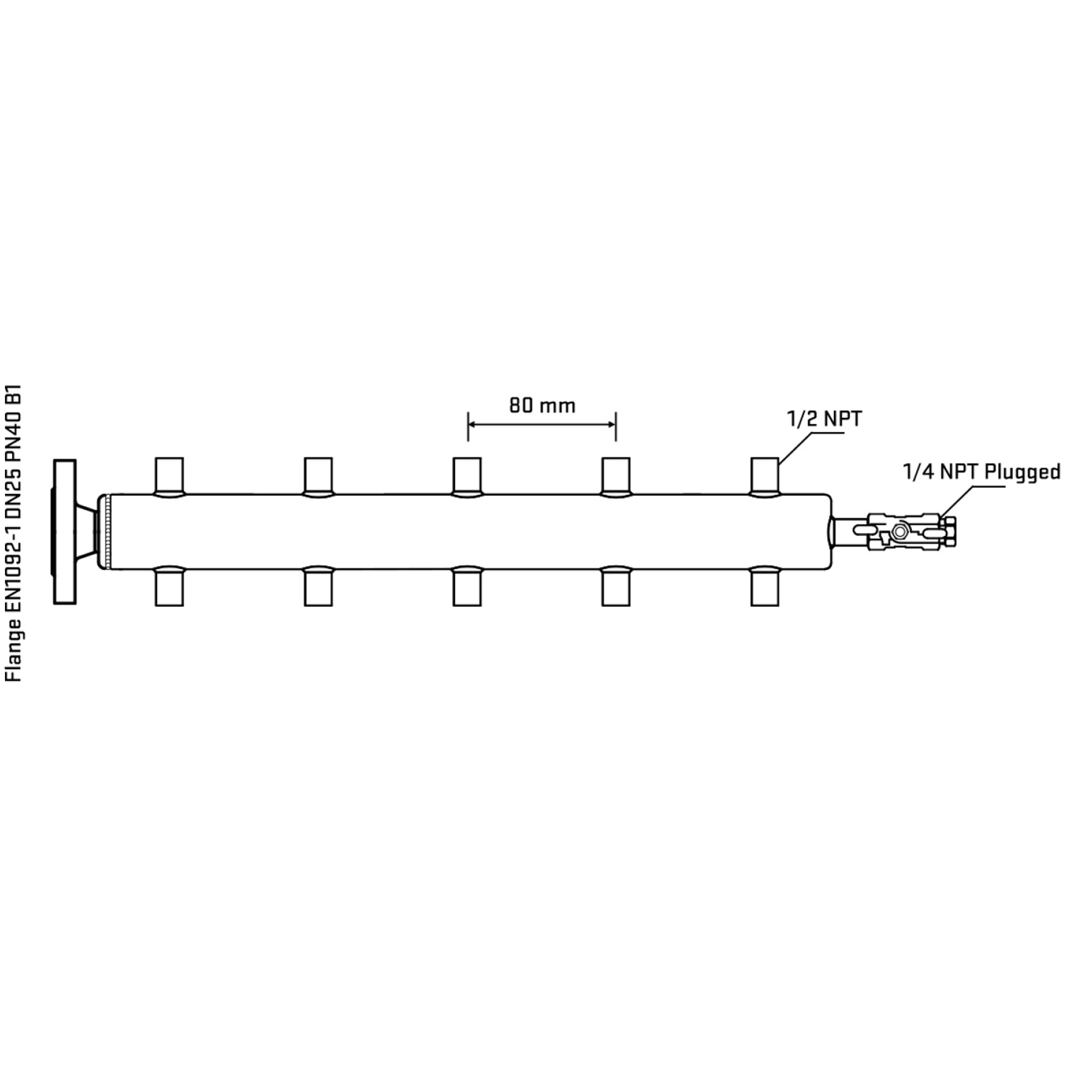 M510A060320 Manifolds Stainless Steel Double Sided