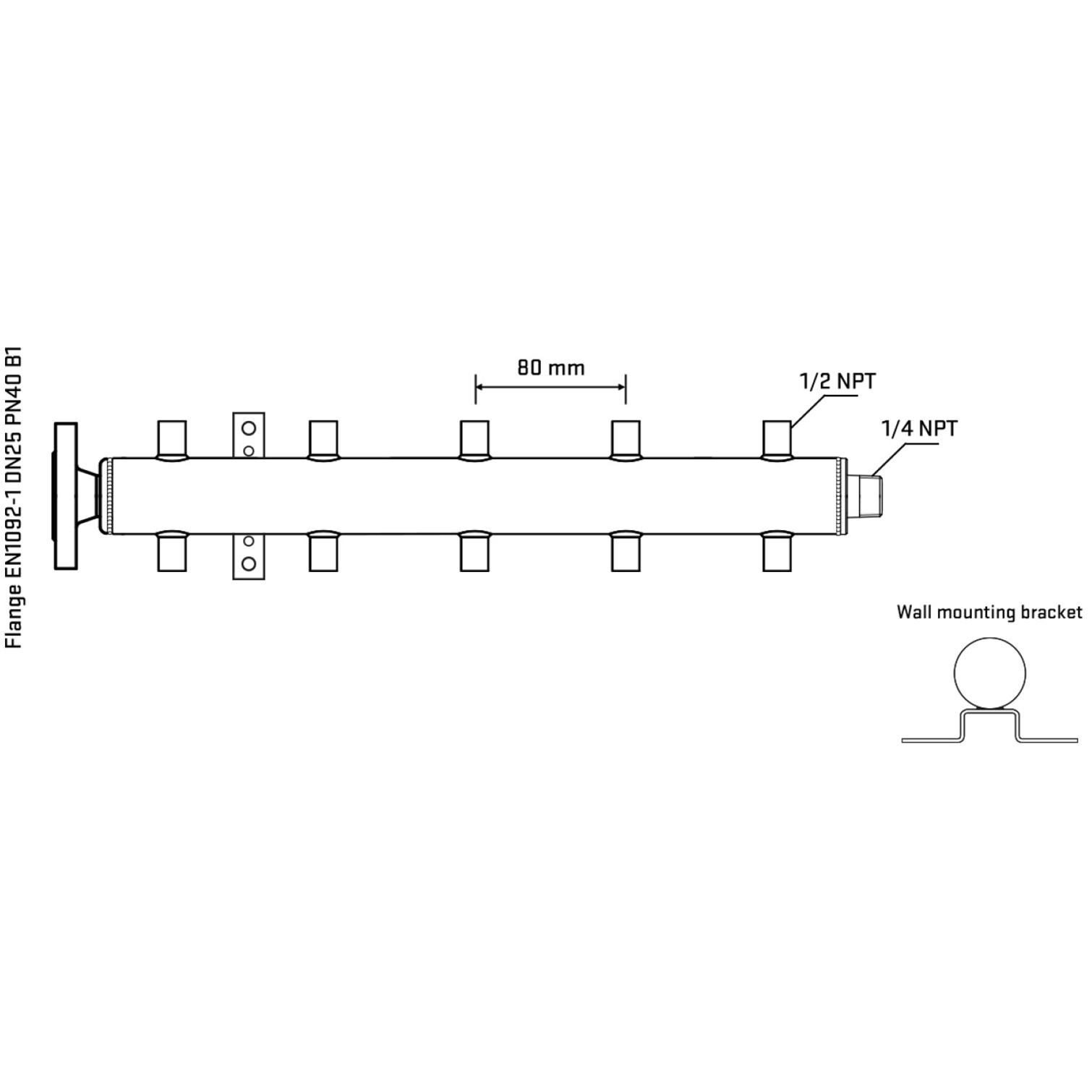 M510A060342 Manifolds Stainless Steel Double Sided