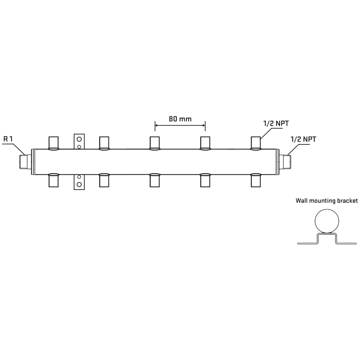 M510A060532 Manifolds Stainless Steel Double Sided