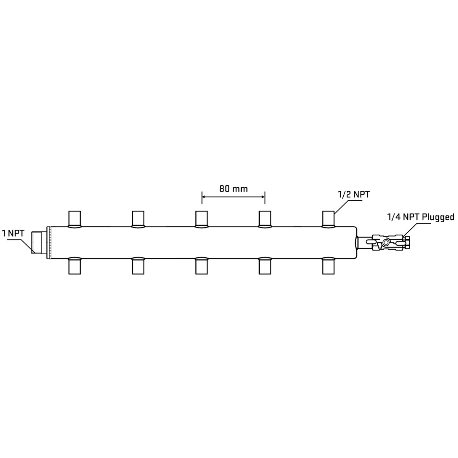 M510A061120 Manifolds Stainless Steel Double Sided